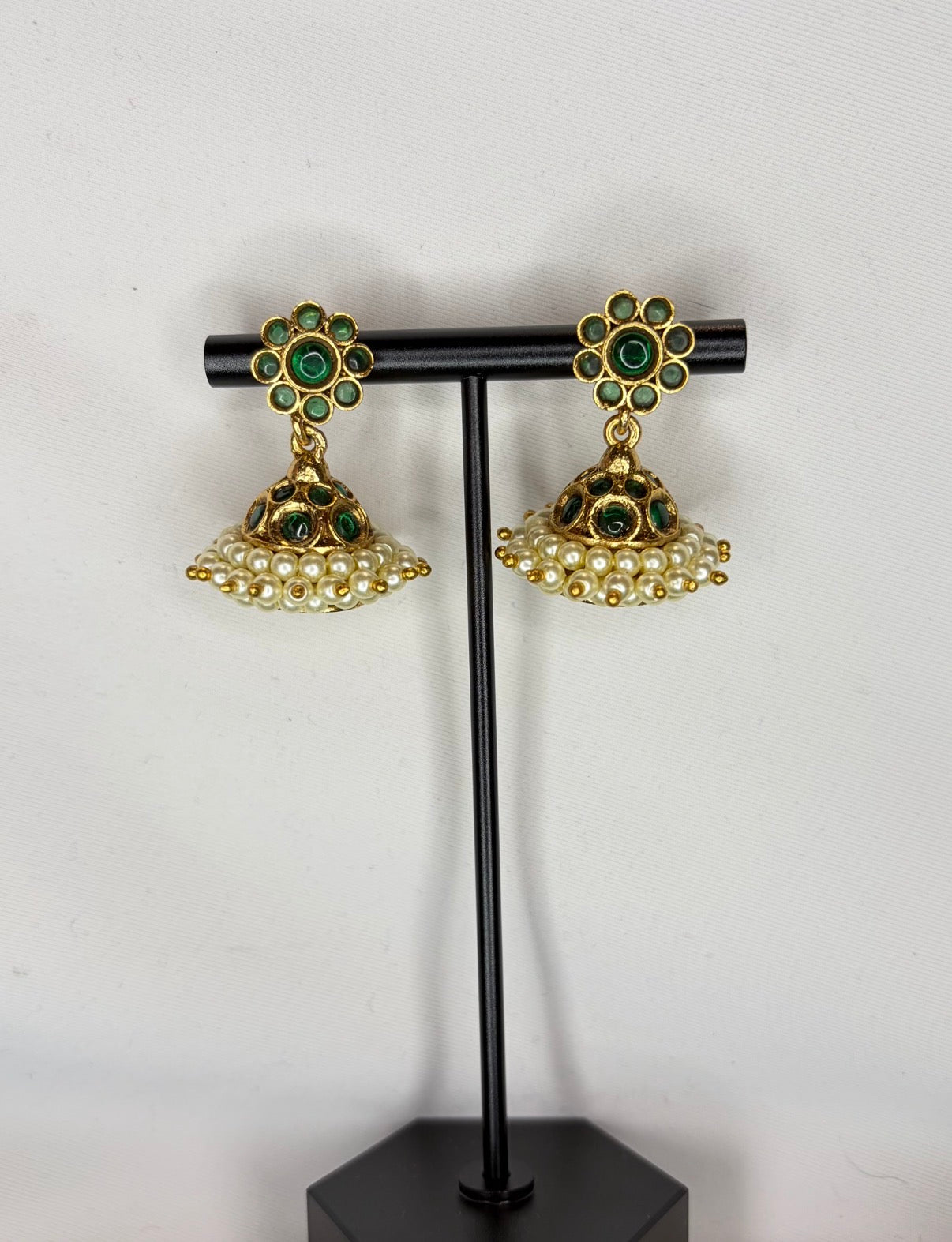 Green Temple Jhumka