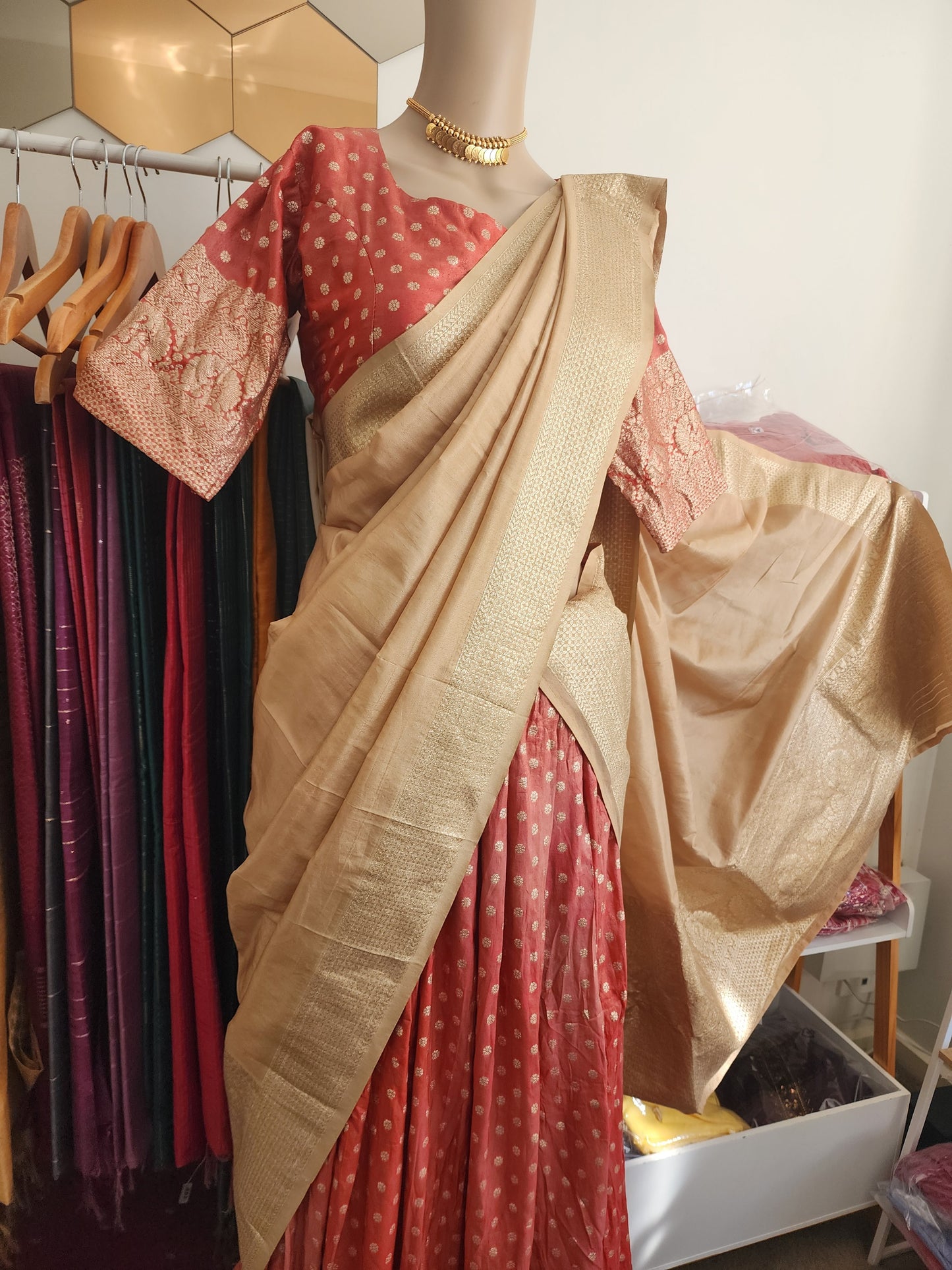 Dhavani stiched set