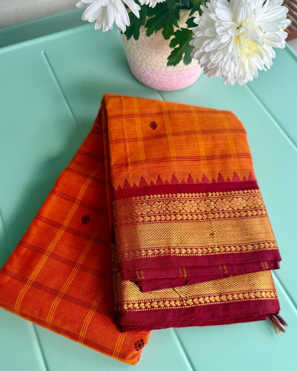 Kanchi cotton saree