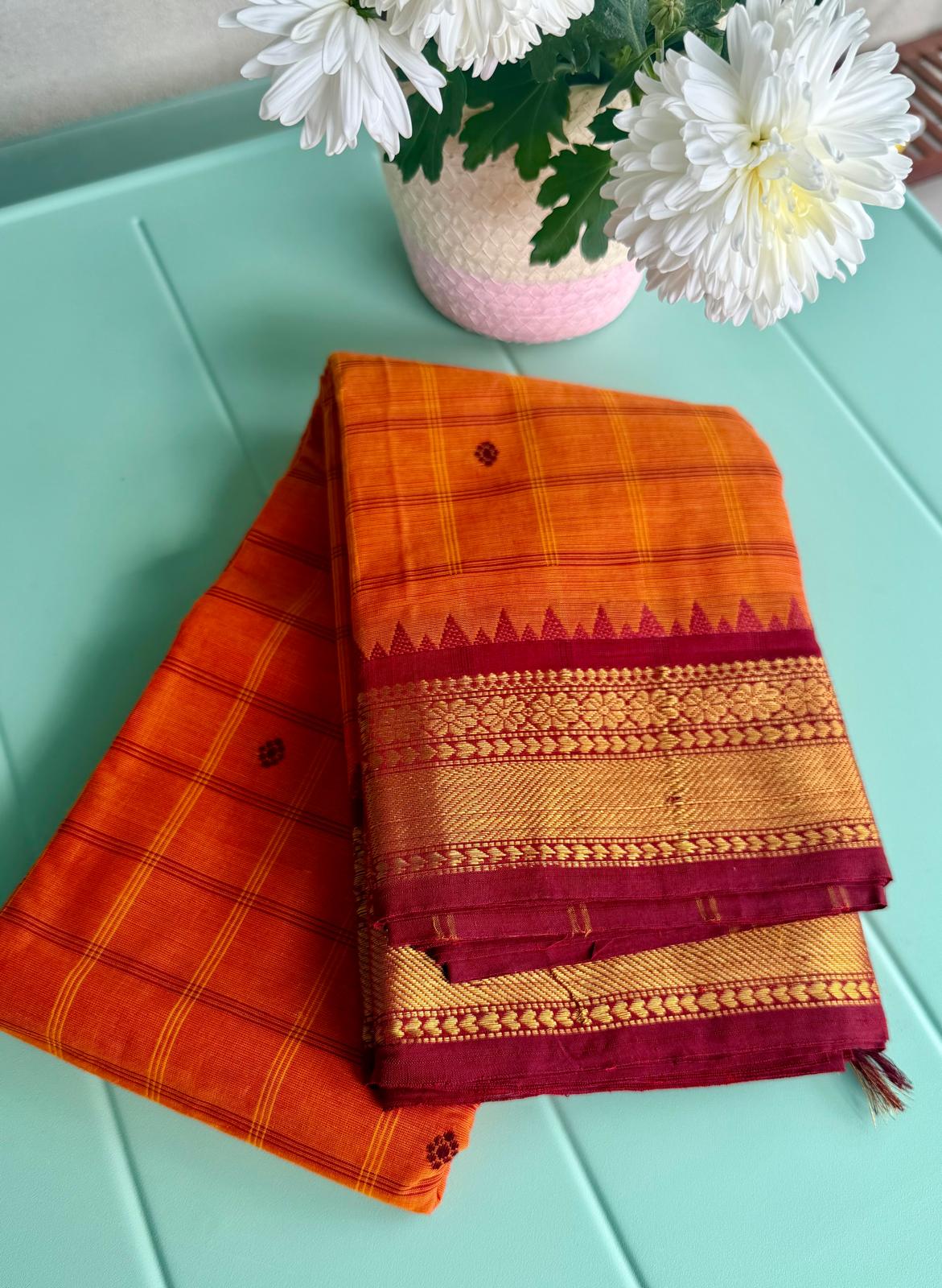 Kanchi cotton saree