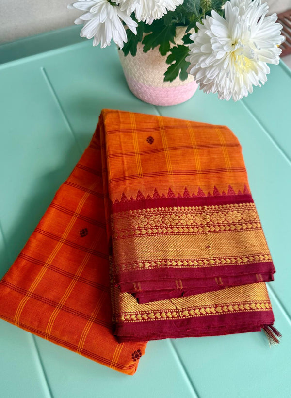 Kanchi cotton saree