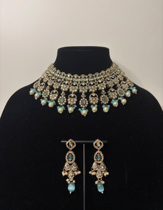 Blue stone set