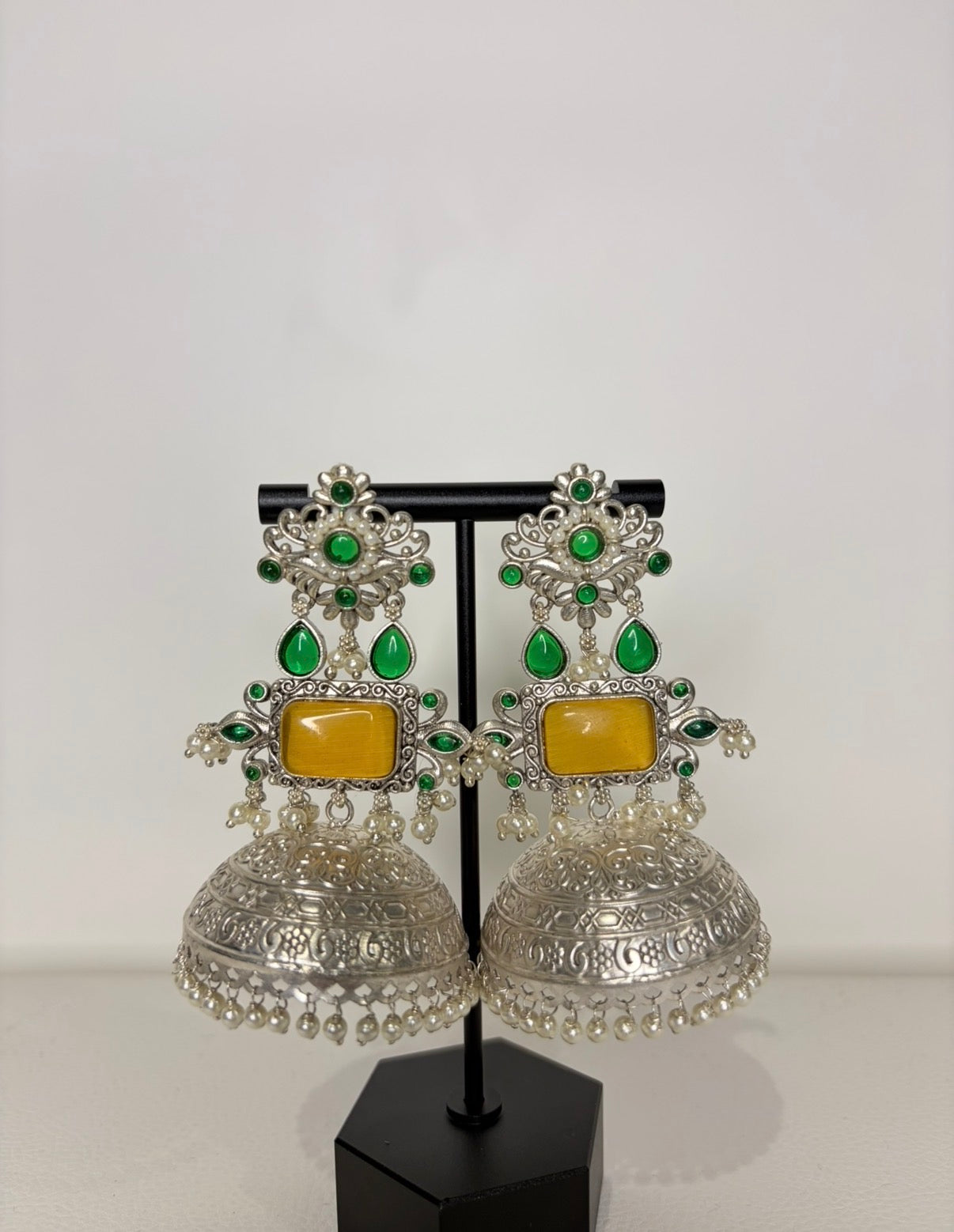 Silver Jhumka