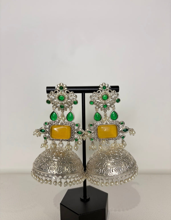 Silver Jhumka
