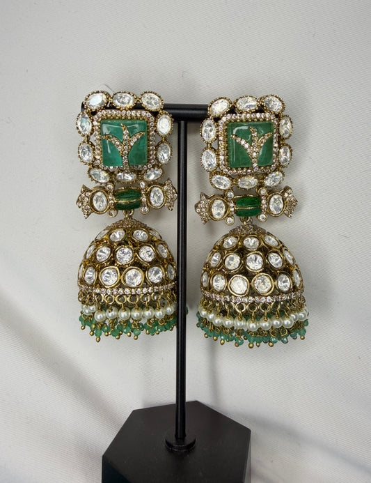 Green Jhumka