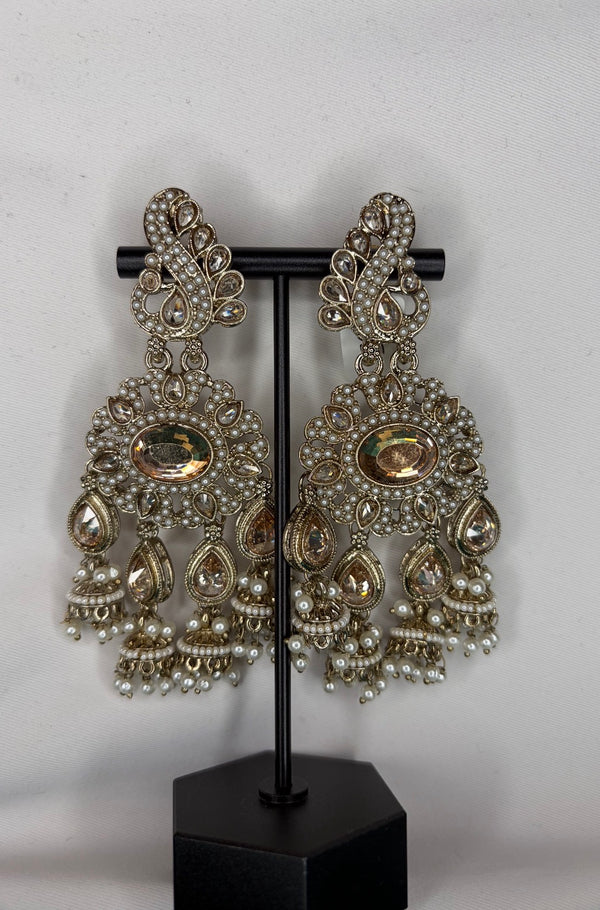 Peacock earrings