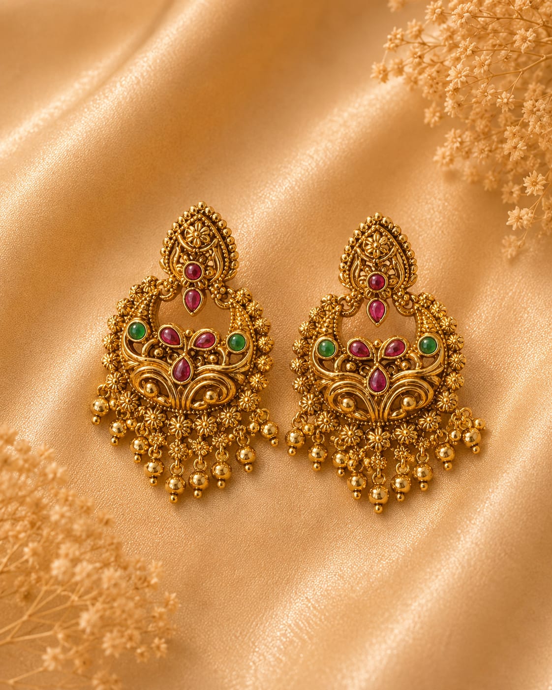 Traditional fancy earrings
