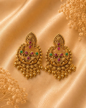 Traditional fancy earrings